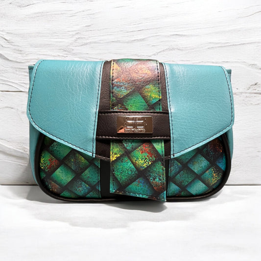 Mukava Bag stained glass and teal