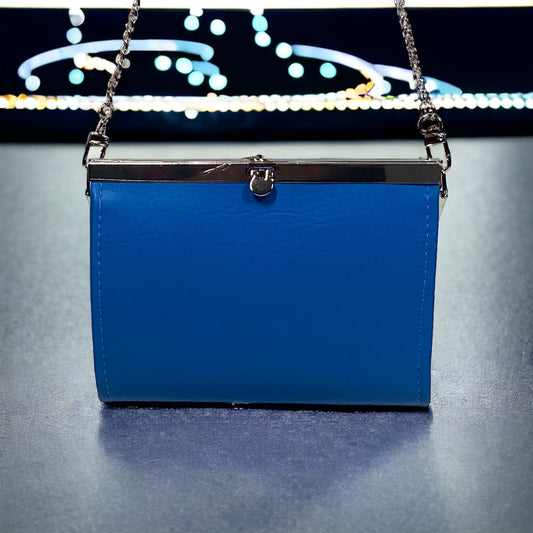 The Ashley Clutch/Wallet in Blue