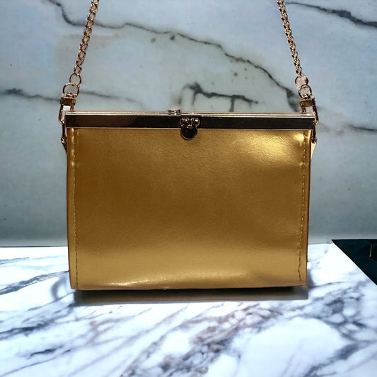 The Ashley Clutch - RICH GOLD