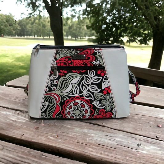 White Floral Crossbody Bag