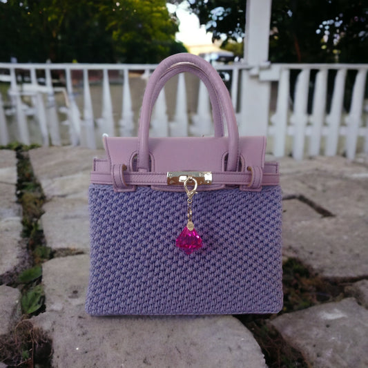 Purple Crochet Handbag (small)