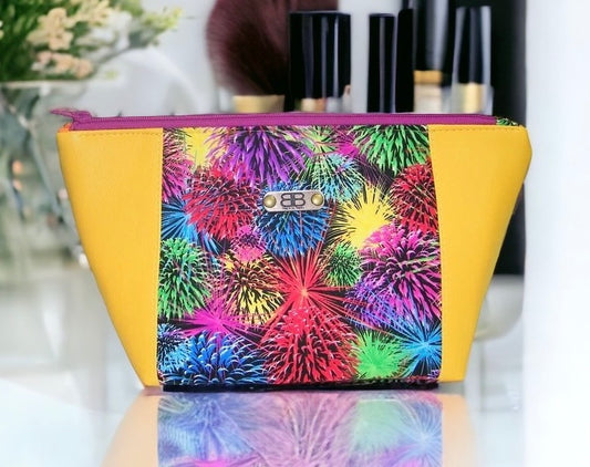 Yellow Fireworks Beauty Bags Trio's