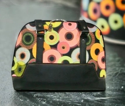 Boronia Bowler Bag with Black Vinyl