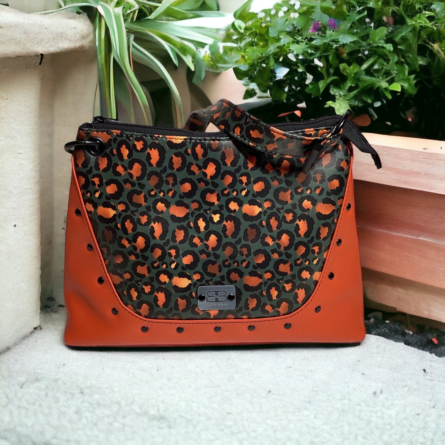 The Camelia Bag - The Orange Leopard