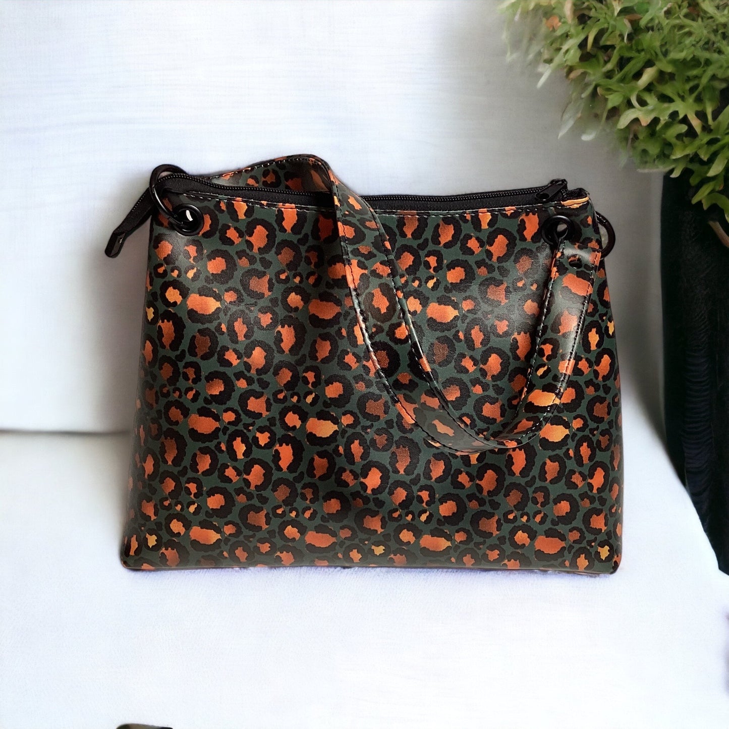 The Camelia Bag - The Orange Leopard