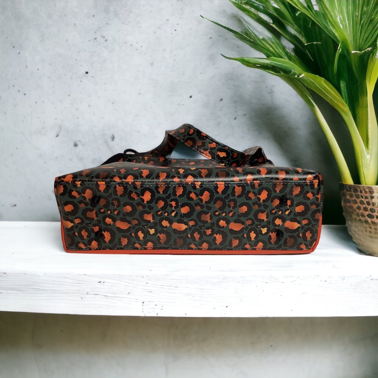 The Camelia Bag - The Orange Leopard